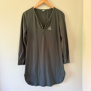 Calvin Klein Women's Charcoal Long Sleeve pj